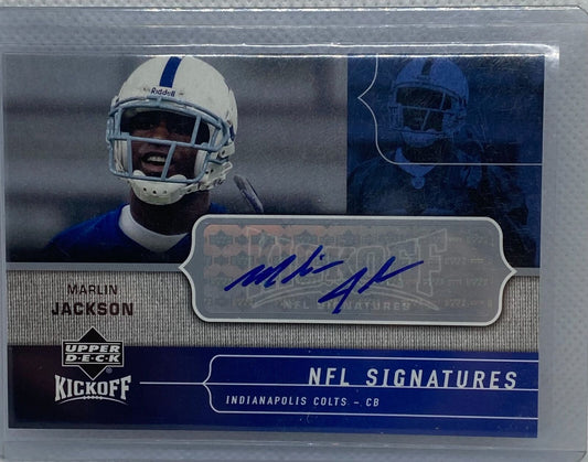 MARLIN JACKSON 2005 UPPER DECK NFL KICKOFF AUTO RC #KS-MJ