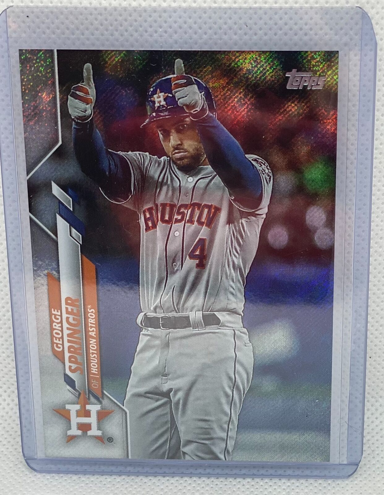GEORGE SPRINGER 2020 TOPPS SERIES ONE FOILBOARD #D 046/264