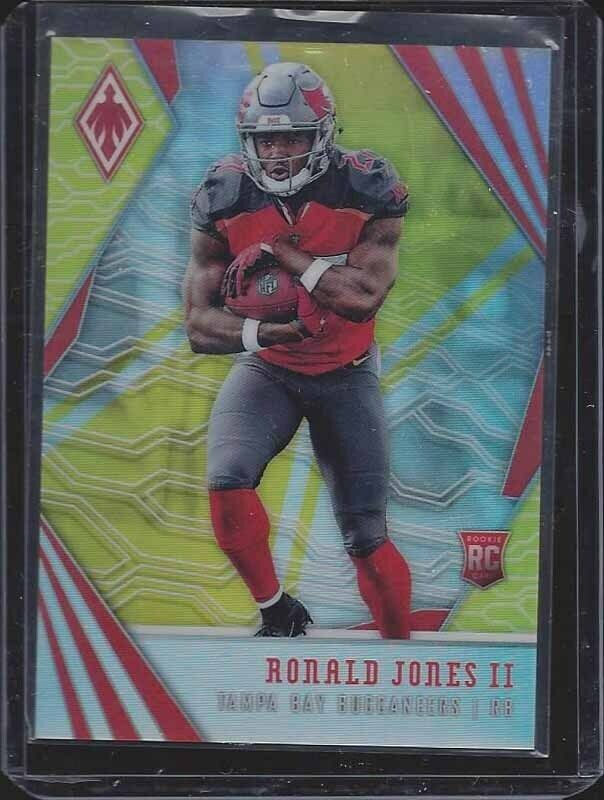 1/1 RONALD JONES II 2018 PHOENIX GOLD PRIZM RC #D 22/75 HIS JERSEY NUMBER #22 !!