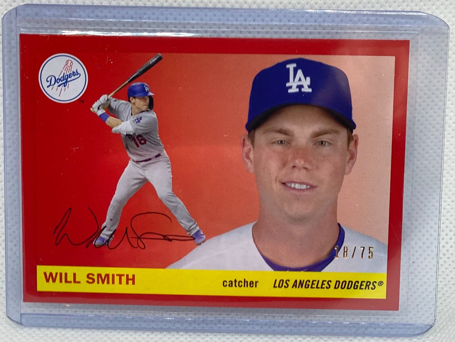 WILL SMITH 2020 TOPPS ARCHIVES RED #D 18/75