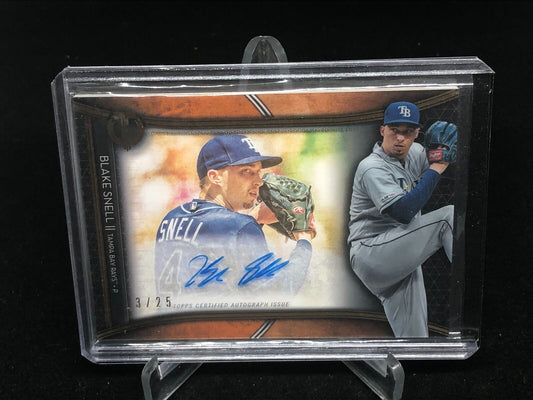 BLAKE SNELL 2020 TOPPS TRIBUTE FRANCHISE BEST ON CARD AUTO #D 13/25