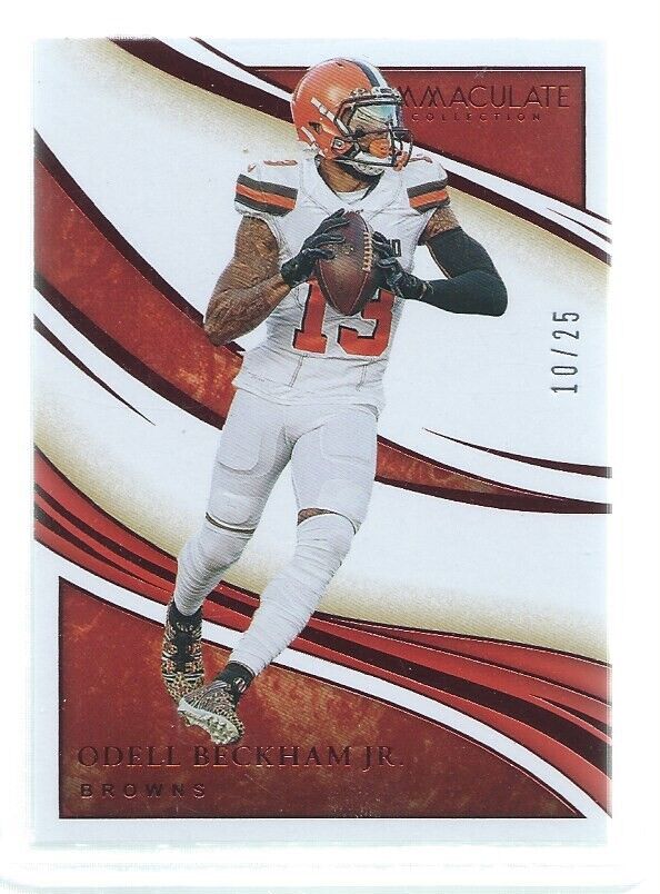 ODELL BECKHAM JR 2020 IMMACULATE COLLECTION RED #D 10/25