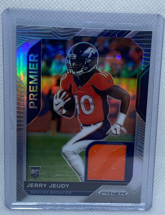 JERRY JEUDY 2020 PANINI PRIZM PREMIER SILVER ROOKIE JERSEY RC #8