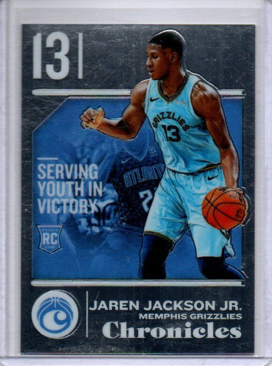 JAREN JACKSON JR. 2018-19 PANINI CHRONICLES TRUE ROOKIE RC #524