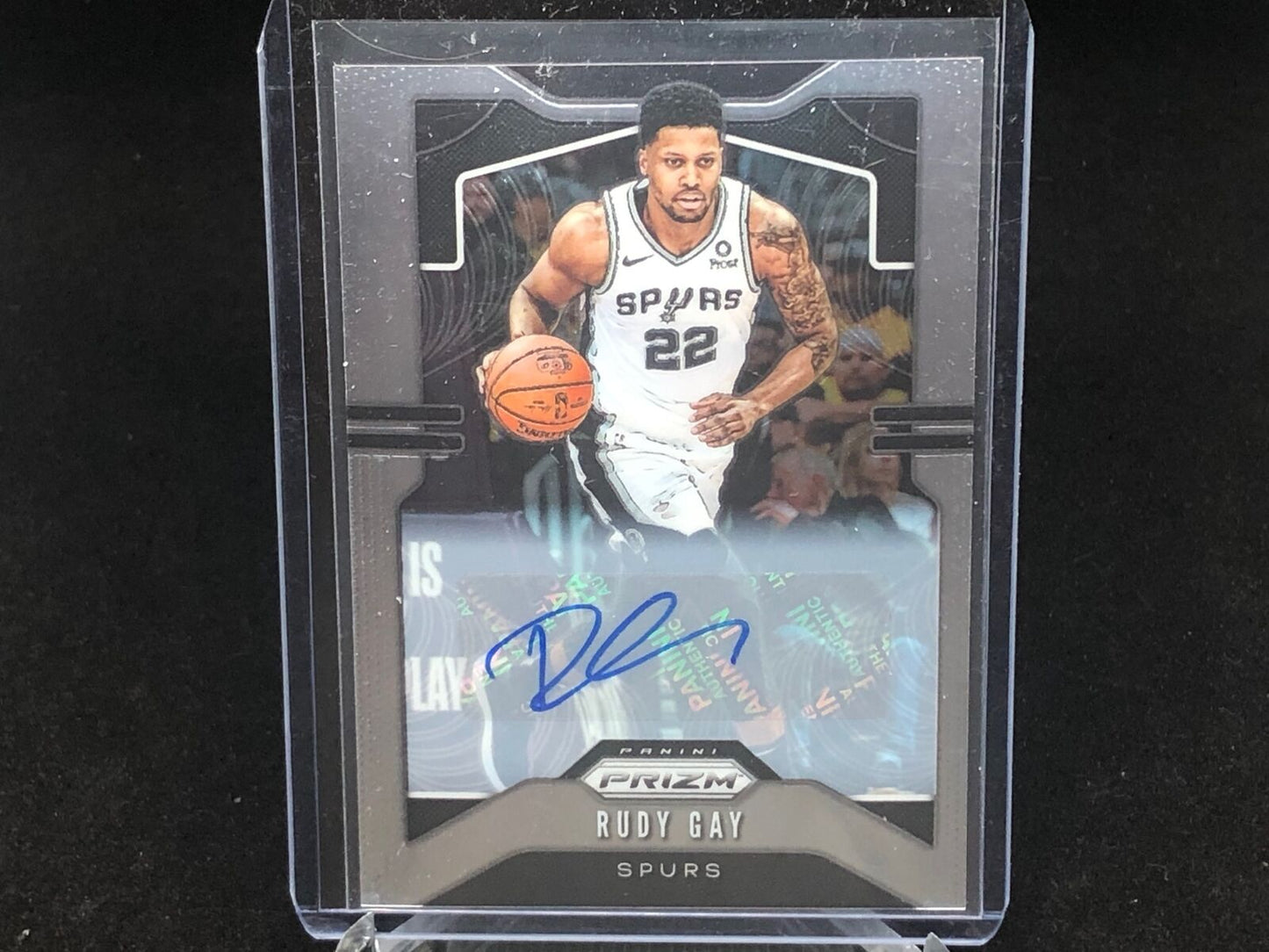 RUDY GAY 2019-20 PANINI PRIZM SPURS SP AUTO # 135