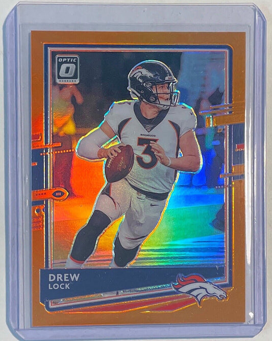 DREW LOCK 2020 PANINI DONRUSS OPTIC ORANGE HOLO PRIZM #D 098/199