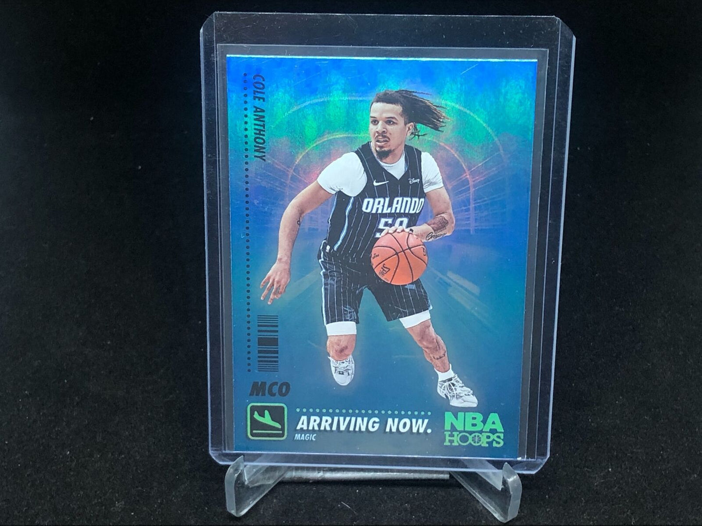 COLE ANTHONY 2020-21 PANINI HOOPS BLUE HOLO ARRIVING NOW RC