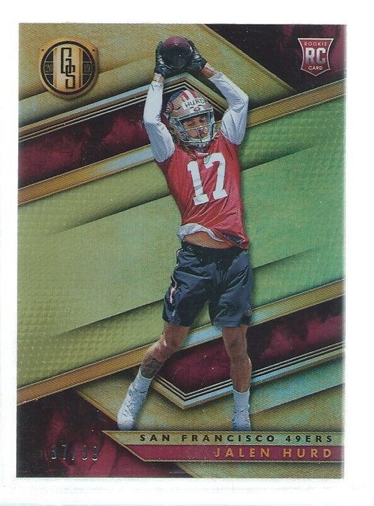 JALEN HURD 2019 GOLD STANDARD ROOKIE RC #D 37/99
