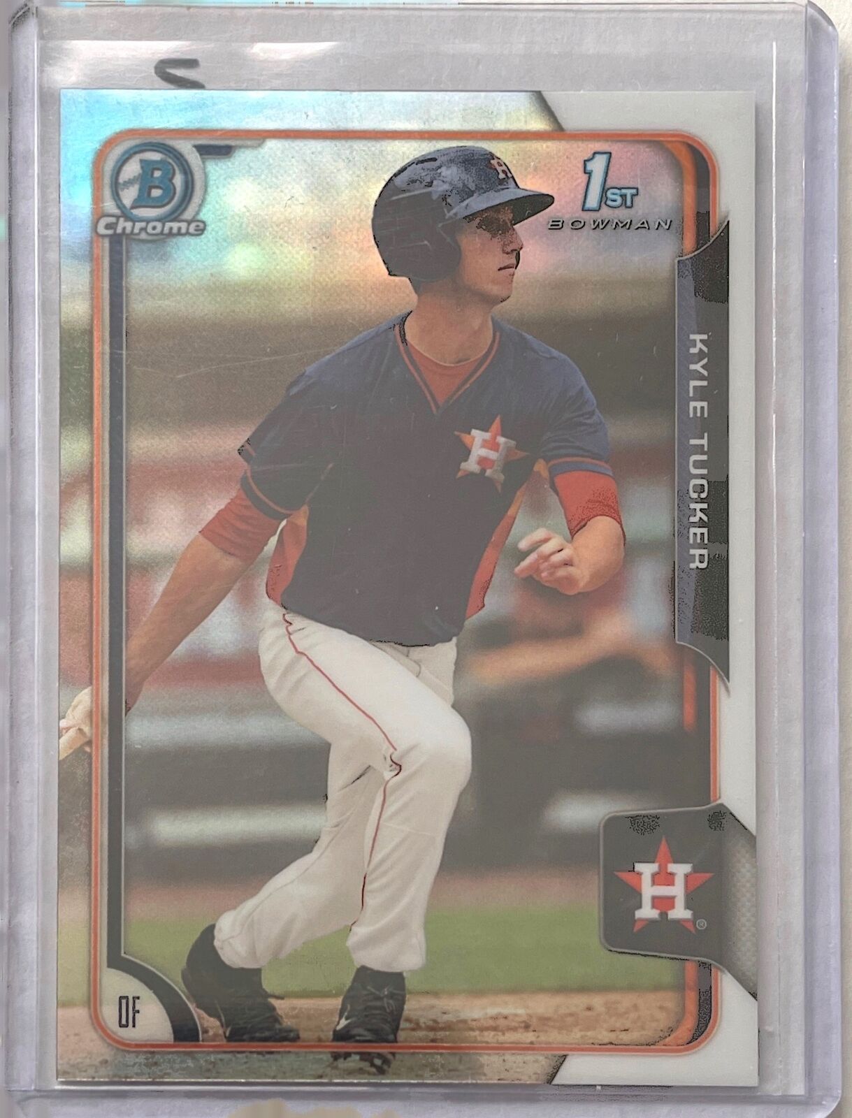 KYLE TUCKER 2015 BOWMAN CHROME 1ST PROSPECT SILVER REFRACTOR #75