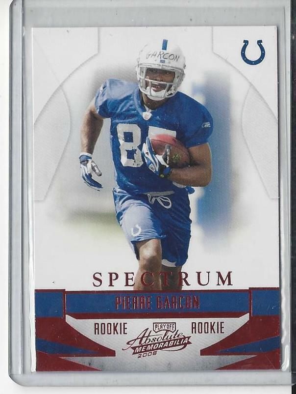 PIERRE GARCON 2008 ABSOLUTE SPECTRUM RED COLTS ROOKIE RC #228