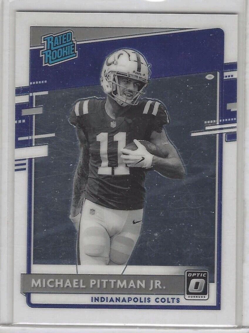 MICHAEL PITTMAN JR 2020 DONRUSS OPTIC NEGATIVE PHOTO VARIATION ROOKIE RC #322