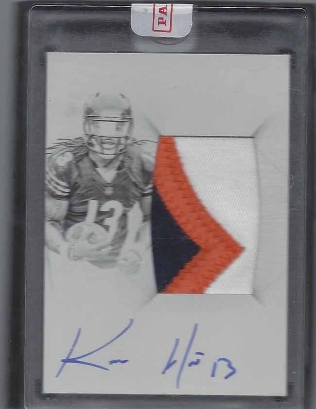 KEVIN WHITE 2016 NATIONAL TREASURES BLACK PRINTING PLATE RPA PATCH AUTO RC 1/1