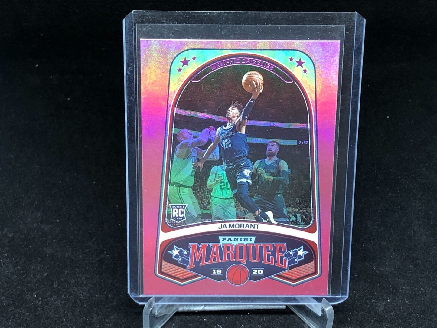 JA MORANT 2019-20 PANINI CHRONICLES MARQUEE PINK RC # 253