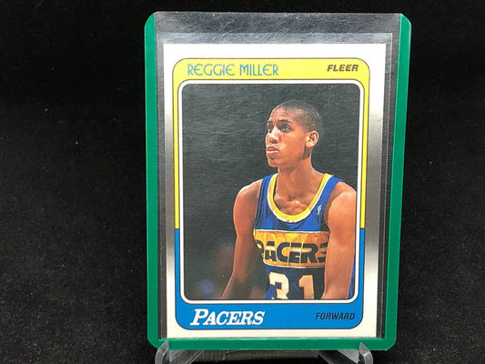 REGGIE MILLER 1988-89 FLEER RC # 57
