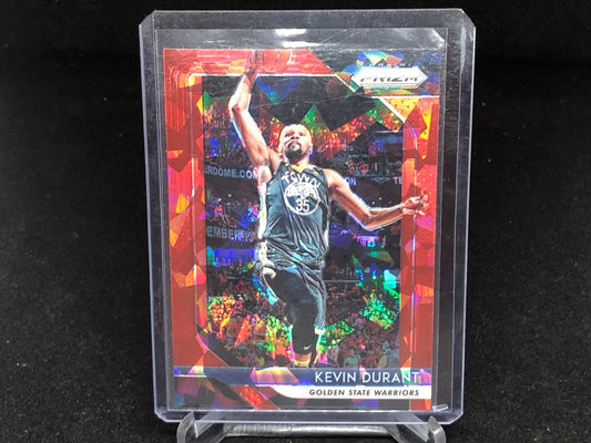 KEVIN DURANT 2018-19 PANINI PRIZM RED CRACKED ICE PRIZM # 252
