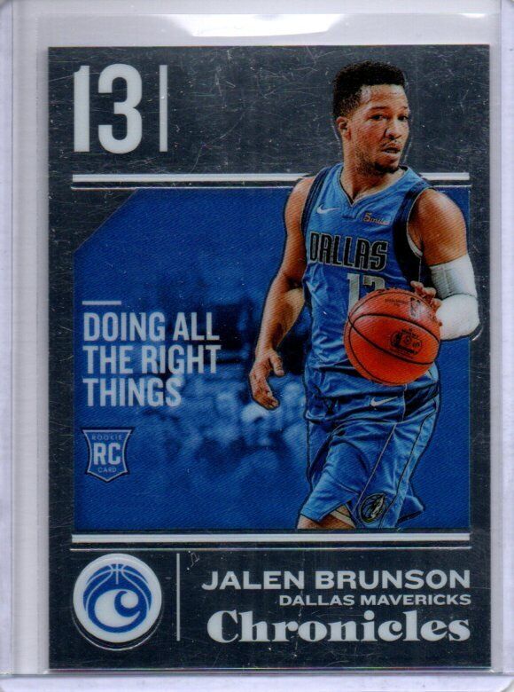 JALEN BRUNSON 2018-19 PANINI CHRONICLES TRUE ROOKIE RC #530