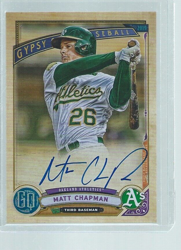 MATT CHAPMAN 2019 TOPPS GYPSY QUEEN ON CARD AUTO