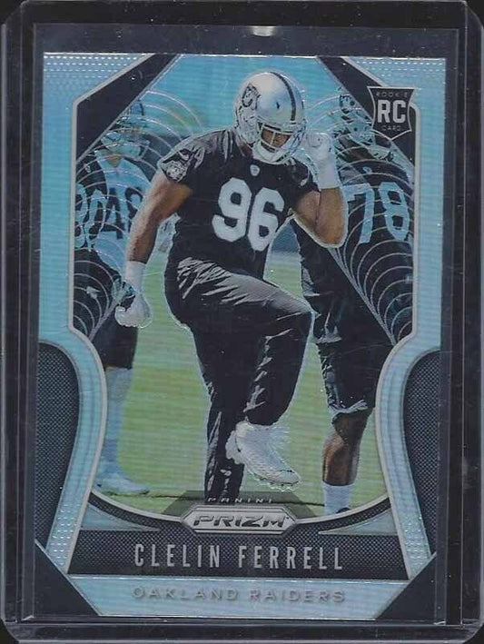 CLELIN FERRELL 2019 PANINI PRIZM SILVER PRIZMS SSP ROOKIE RC #316