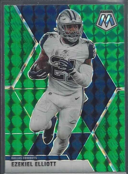 EZEKIEL ELLIOTT 2020 PANINI MOSAIC GREEN PRIZM #60