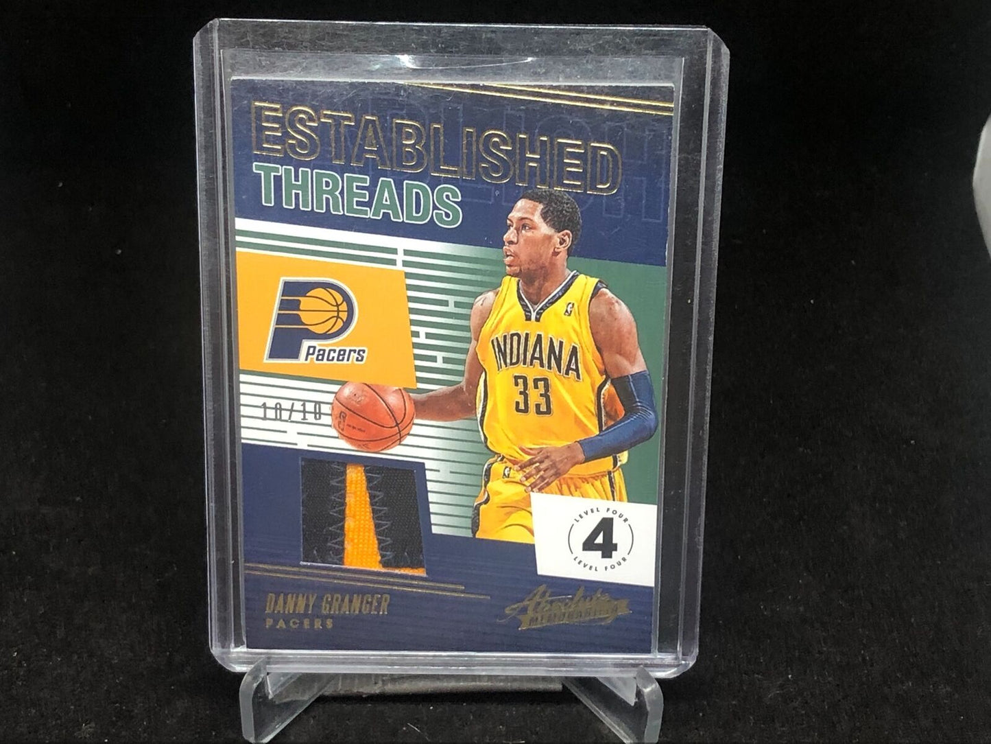 DANNY GRANGER 2018-19 PANINI ABSOLUTE ESTABLISHED THREADS LEVEL 4 PATCH #D 10/10