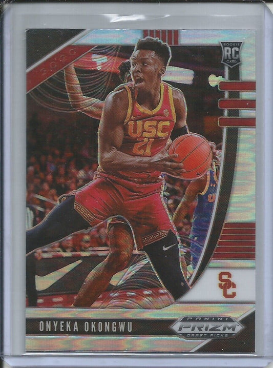 ONYEKA OKONGWU 2020 PANINI PRIZM SILVER VARIATION ROOKIE RC USC HAWKS