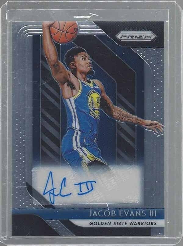 JACOB EVANS III 2018-19 PANINI PRIZM ROOKIE AUTO RC