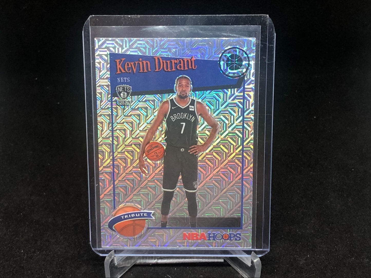 KEVIN DURANT 2019-20 PANINI HOOPS PREMIUM STOCK MOJO PRIZM # 284