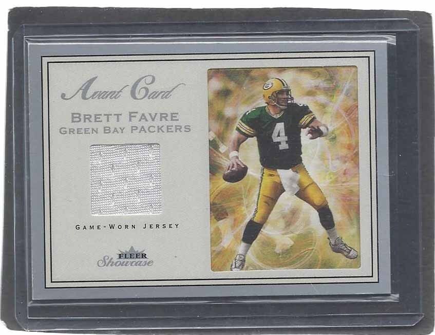 BRETT FAVRE 2003 FLEER SHOWCASE AVANT CARD PACKERS JERSEY #D 379/999