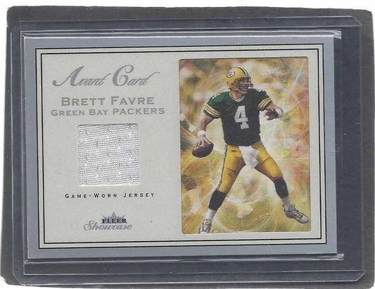 BRETT FAVRE 2003 FLEER SHOWCASE AVANT CARD PACKERS JERSEY #D 379/999