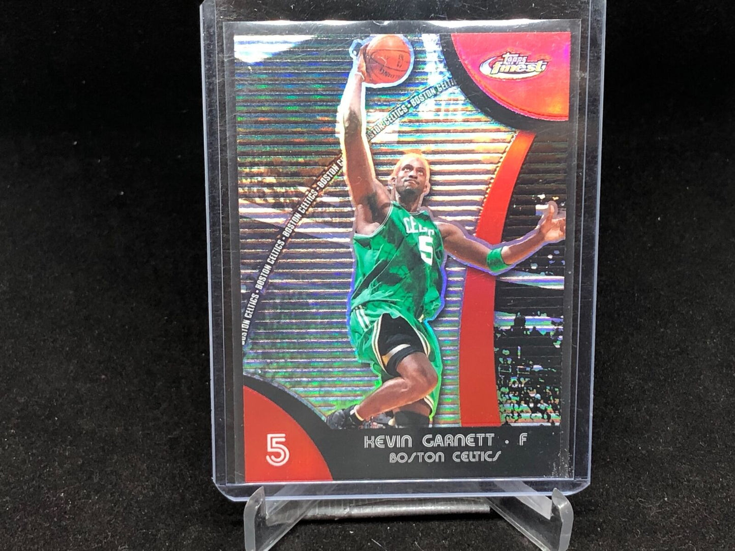 KEVIN GARNETT 2007-08 TOPPS FINEST REFRACTOR # 25
