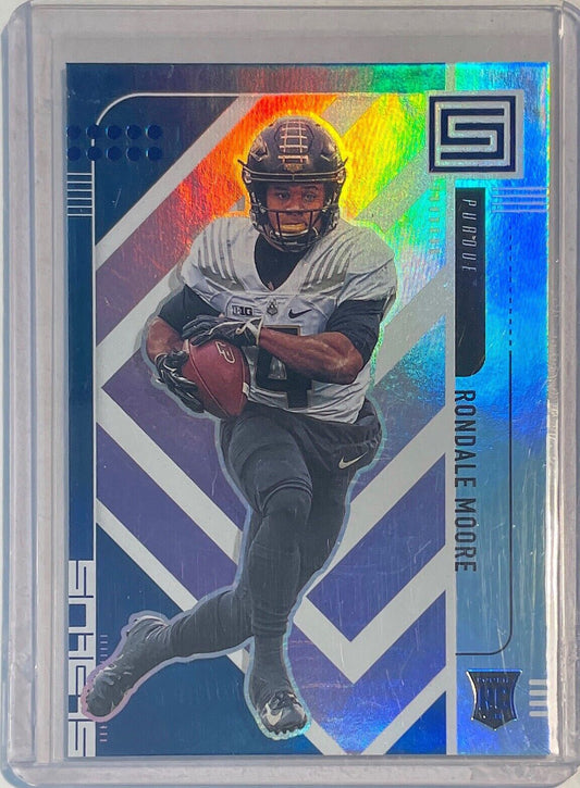 RONDALE MOORE 2021 PANINI CHRONICLES STATUS DRAFT PICKS BLUE ROOKIE RC #D 45/99