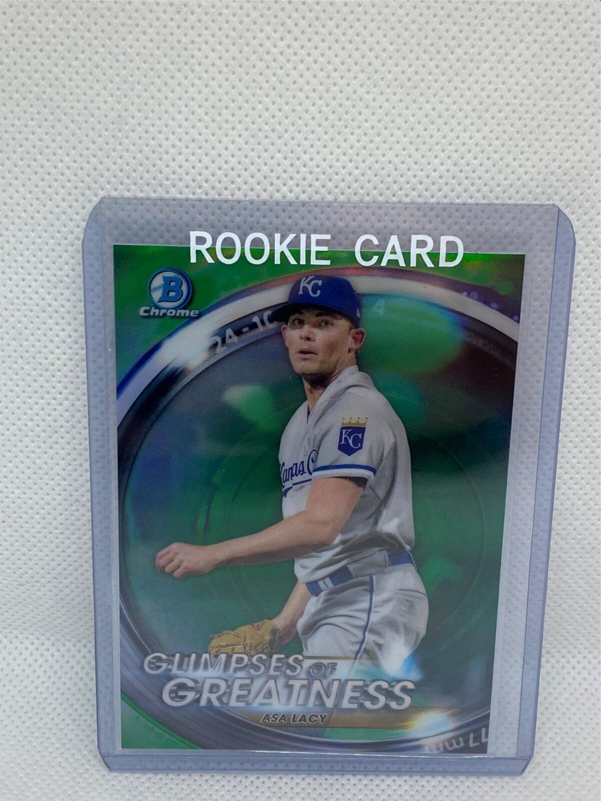 ASA LACY 2020 BOWMAN CHROME GLIMPSES OF GREATNESS GREEN REFRACTOR #D 61/99