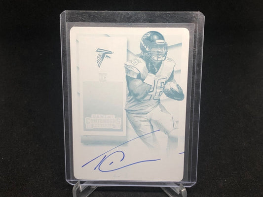 TEVIN COLEMAN 2015 PANINI CONTENDERS ROOKIE TICKET PRINTING PLATE AUTO RC #D 1/1