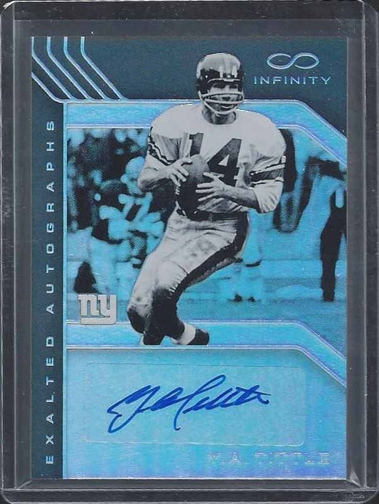 Y.A. TITTLE 2016 PANINI INFINITY EXALTED AUTOGRAPHS GIANTS AUTO #D 137/288