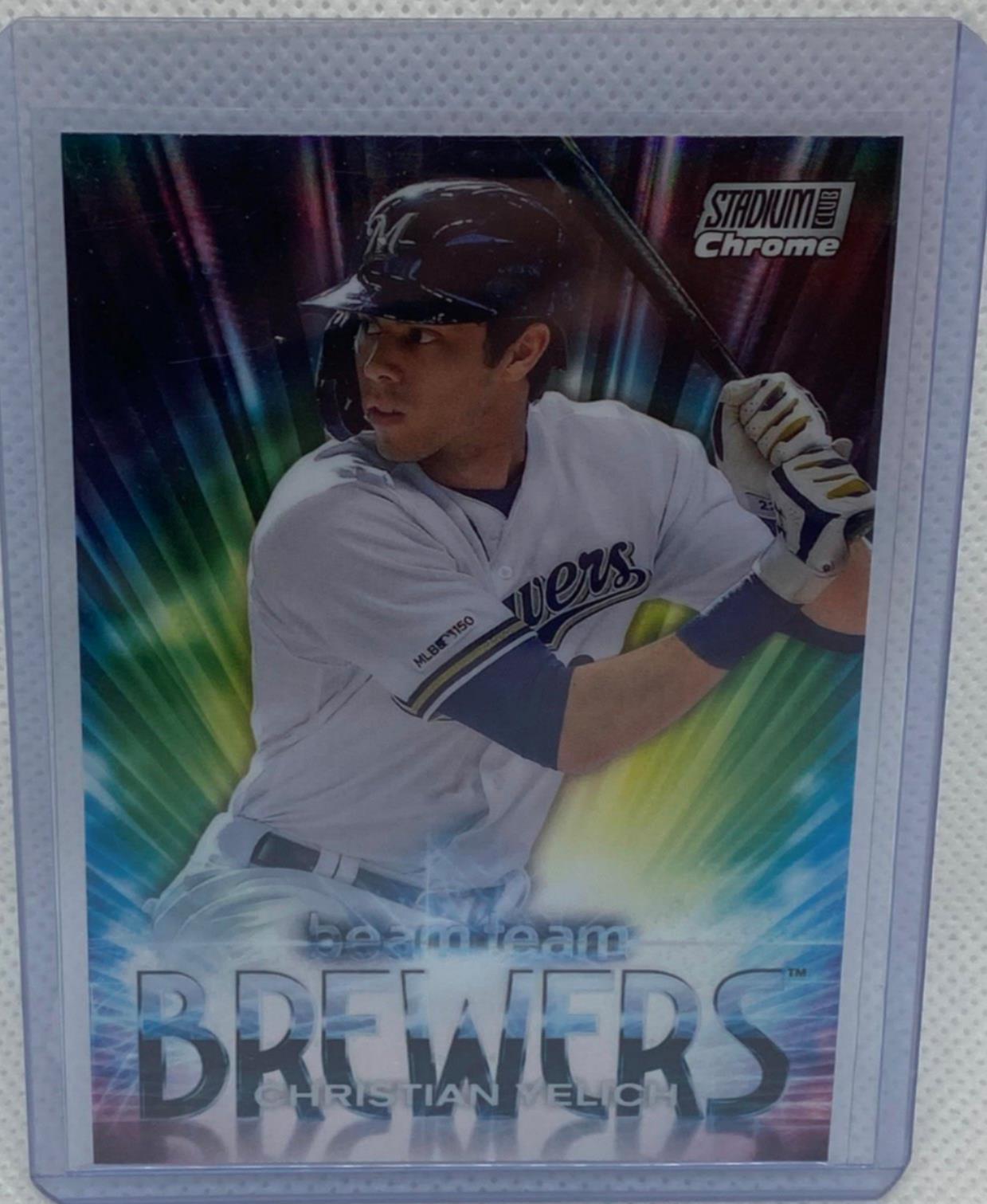 CHRISTIAN YELICH 2020 TOPPS STADIUM CLUB CHROME BEAM TEAM REFRACTOR #BT-4