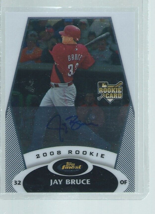 JAY BRUCE 2008 TOPPS FINEST ON CARD AUTO ROOKIE RC #2