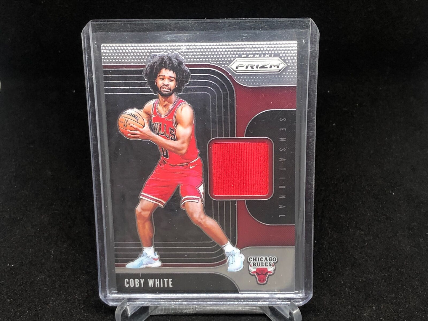 COBY WHITE 2019-20 PANINI PRIZM SENSATIONAL SWATCHES JERSEY RELIC RC