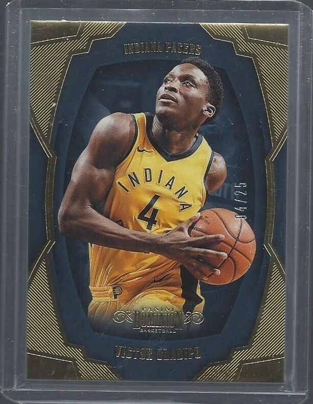 1/1 VICTOR OLADIPO 2018-19 PANINI DOMINION GOLD #D 4/25 HIS JERSEY NUMBER #4 !!!