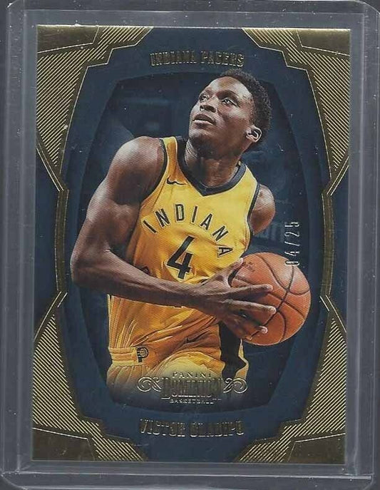 1/1 VICTOR OLADIPO 2018-19 PANINI DOMINION GOLD #D 4/25 HIS JERSEY NUMBER #4 !!!