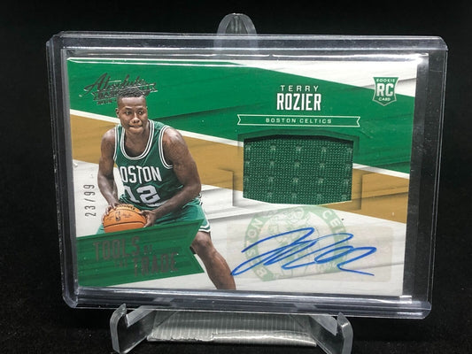 TERRY ROZIER 2015-16 PANINI ABSOLUTE TOOLS OF THE TRADE JERSEY AUTO RC #D 23/99