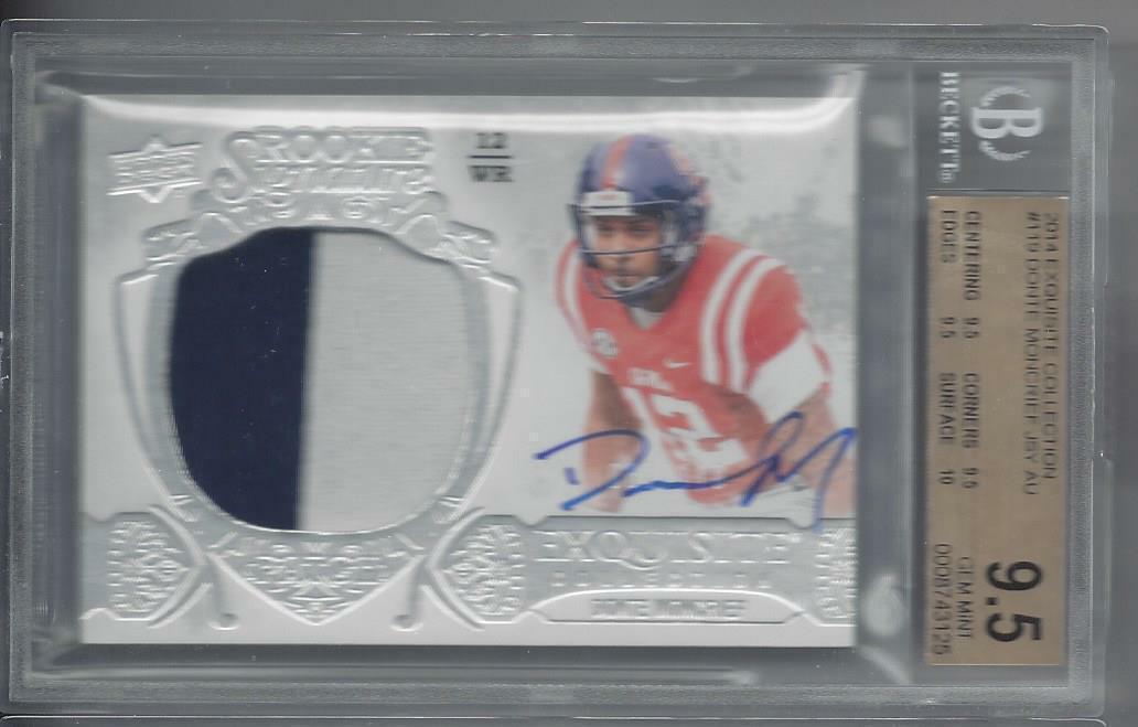 DONTE MONCRIEF 2014 UD EXQUISITE RPA 2 CLR PATCH AUTO RC /110 BGS 9.5 10 POP 2