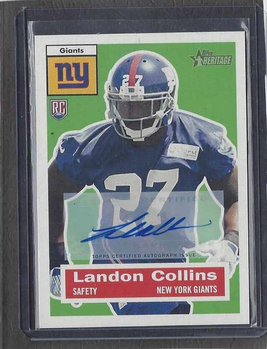 LANDON COLLINS 2015 TOPPS HERITAGE GIANTS ROOKIE AUTO RC #83