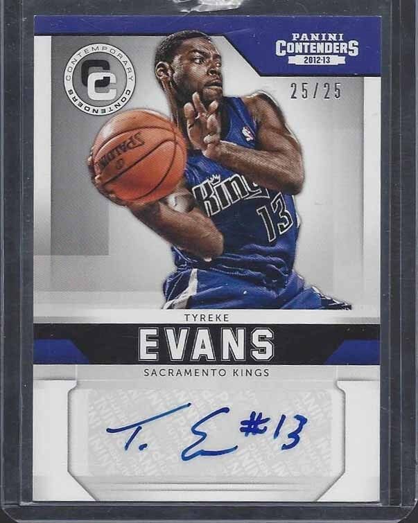 TYREKE EVANS 2012-13 PANINI CONTENDERS CONTEMPORARY AUTO #D 25/25