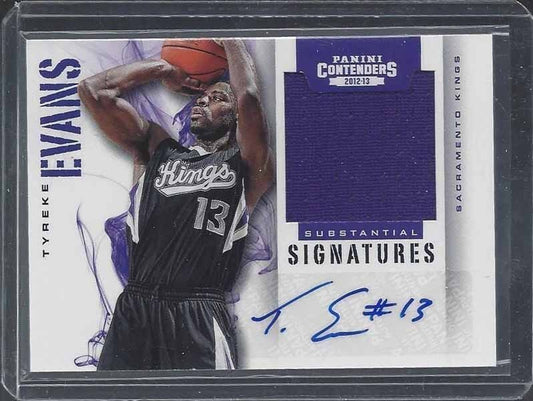 TYREKE EVANS 2012-13 PANINI CONTENDERS SUBSTANTIAL SIGNATURES JERSEY AUTO #D /99