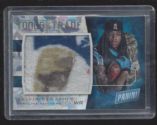 KELVIN BENJAMIN 2015 PANINI BLACK FRIDAY TOOLS TRADE TOWEL CRACKED ICE RC /25