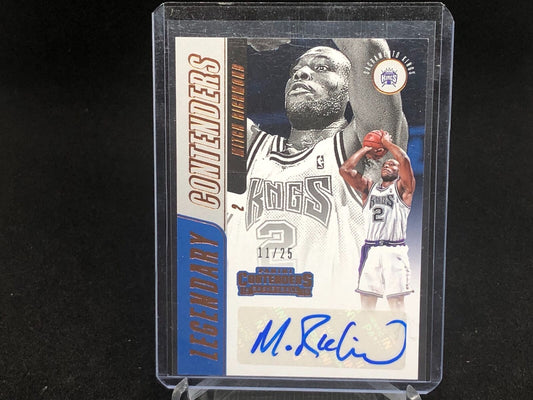 MITCH RICHMOND 2018-19 PANINI CONTENDERS LEGENDARY CONTENDERS AUTO #D /25