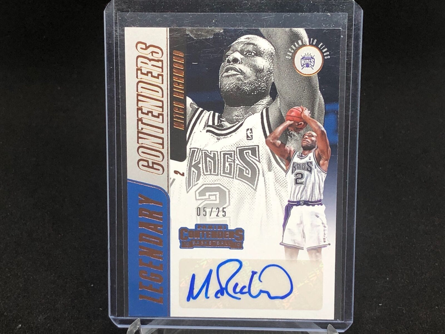 MITCH RICHMOND 2018-19 PANINI CONTENDERS LEGENDARY CONTENDERS AUTO #D /25