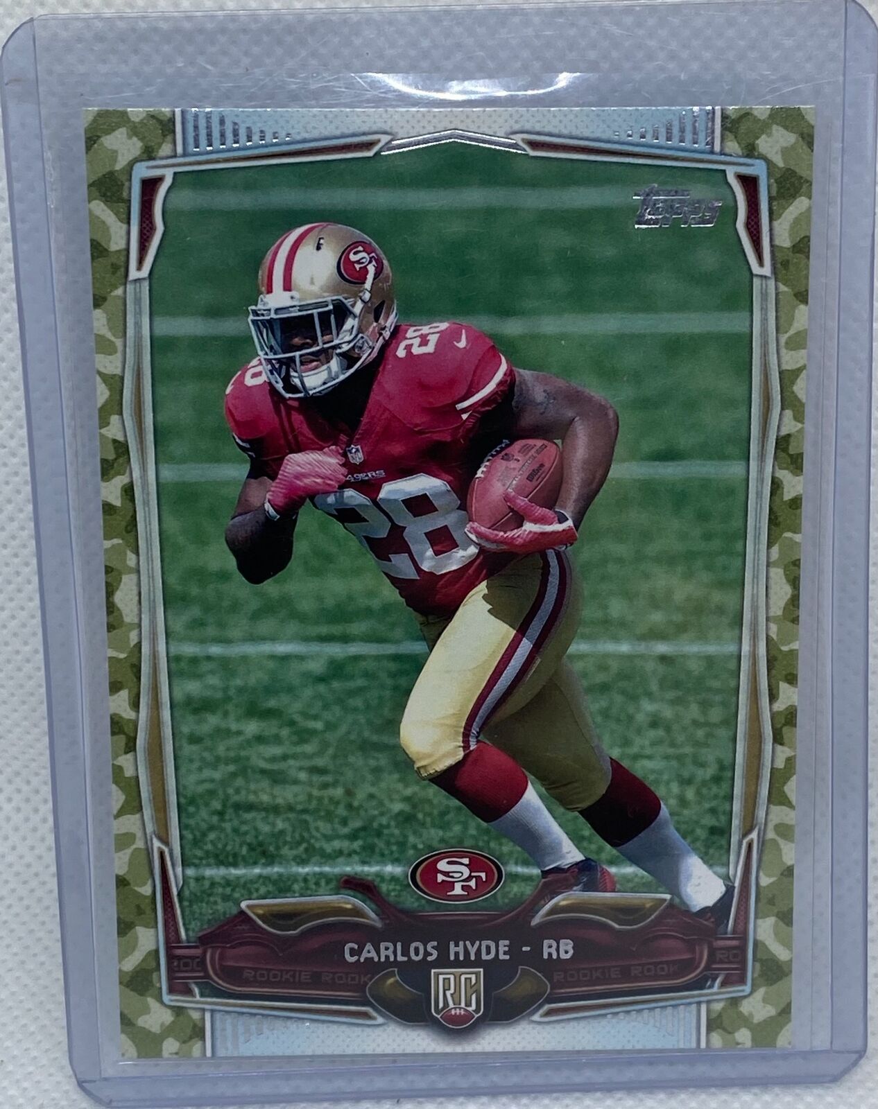 CARLOS HYDE 2014 TOPPS CAMO RC #D 227/399