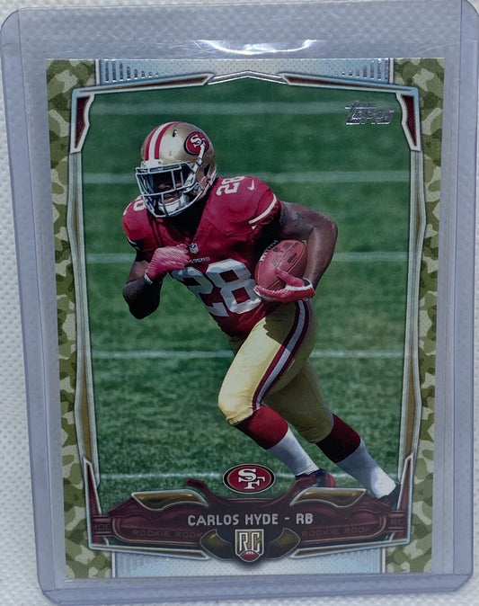CARLOS HYDE 2014 TOPPS CAMO RC #D 227/399