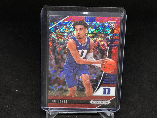 TRE JONES 2020-21 PANINI PRIZM DRAFT PICKS RED FAST BREAK PRIZM RC #D /125
